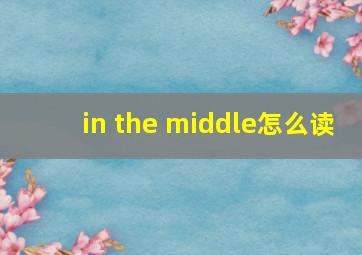 in the middle怎么读